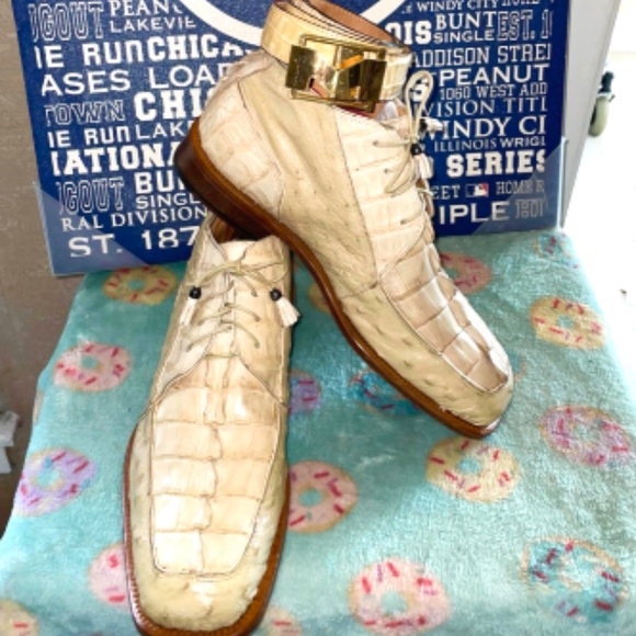 Mauri Alligator Ostrich Ankle Boots SZ9/ Mauri Alligator Belt 38Inches main image 6